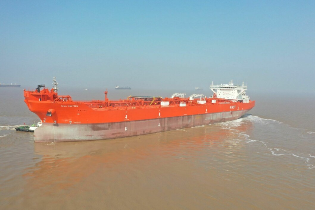 MT «Tuva Knutsen» ble levert i 2021 . Foto: Knutsen OAS Shipping