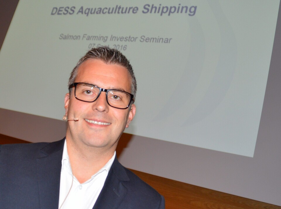 Konsernsjefen i DESS Aquaculture Shipping, Jon Are Gummedal har tro på prosessfartøyer. Foto: Gustav Erik Blaalid