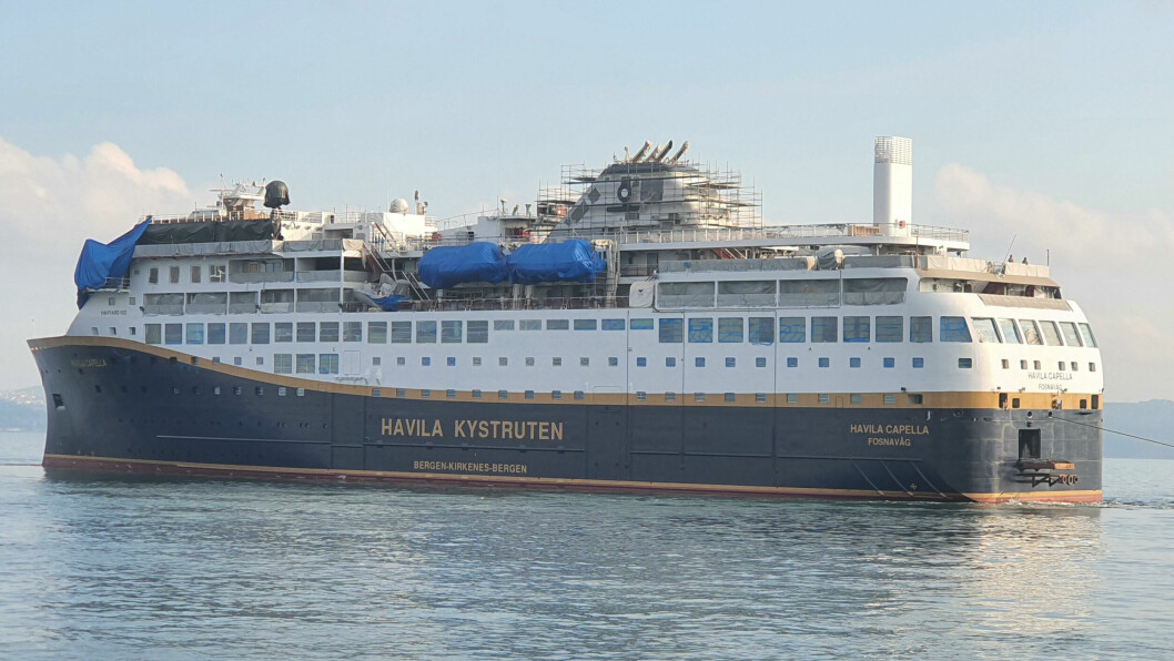 «Havila Capella» er et av fire fartøy som Tersan Shipyard skal levere til Havila Kystruten. Foto: Tersan Shipyard