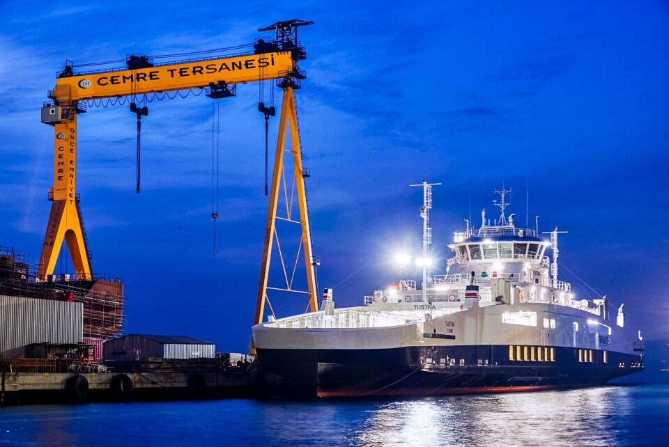 MF «Tustna» er sett i drift på sambandet Seivika - Tømmervåg. Foto: Fjord1