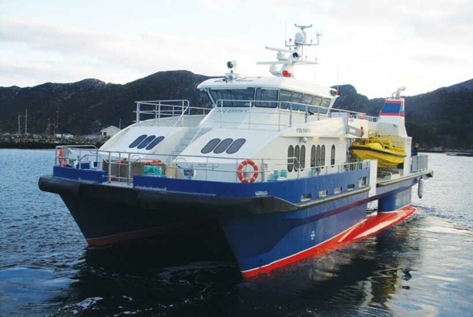 «FOB Swath I» ble bygget ved Måløy Verft i 2008 for FOB Shipping. Fartøyet har internasjonalt passasjersertifikat fordi det er over grensen på 24 meters lengde og 12 passasjerer. Båten er 27 meter lang og kan ta 36 passasjerer. «FOB Swath I» ble bygget ved Måløy Verft i 2008 for FOB Shipping. Fartøyet har internasjonalt passasjersertifikat fordi det er over grensen på 24 meters lengde og 12 passasjerer. Båten er 27 meter lang og kan ta 36 passasjerer.