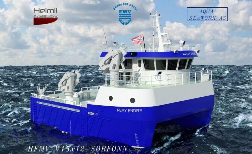 Byggenummer 232 fra Fitjar Mek. Verksted. Illustrasjon: Heimli Ship Design