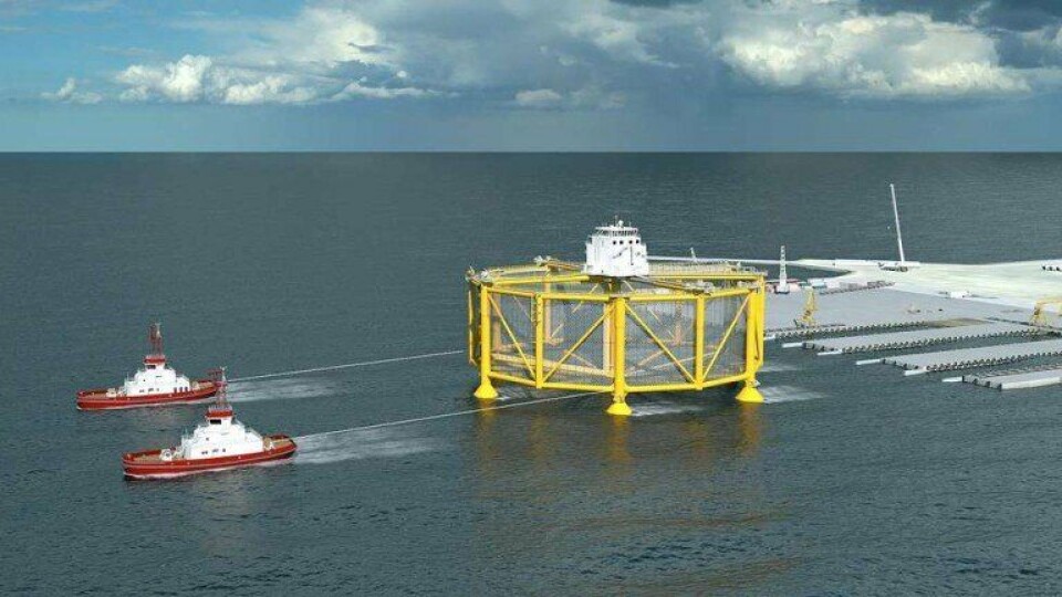Offshoremerden til Salmar/Ocean Farming har et budsjett på rundt en milliard kroner. Foto: Ocean Farming.