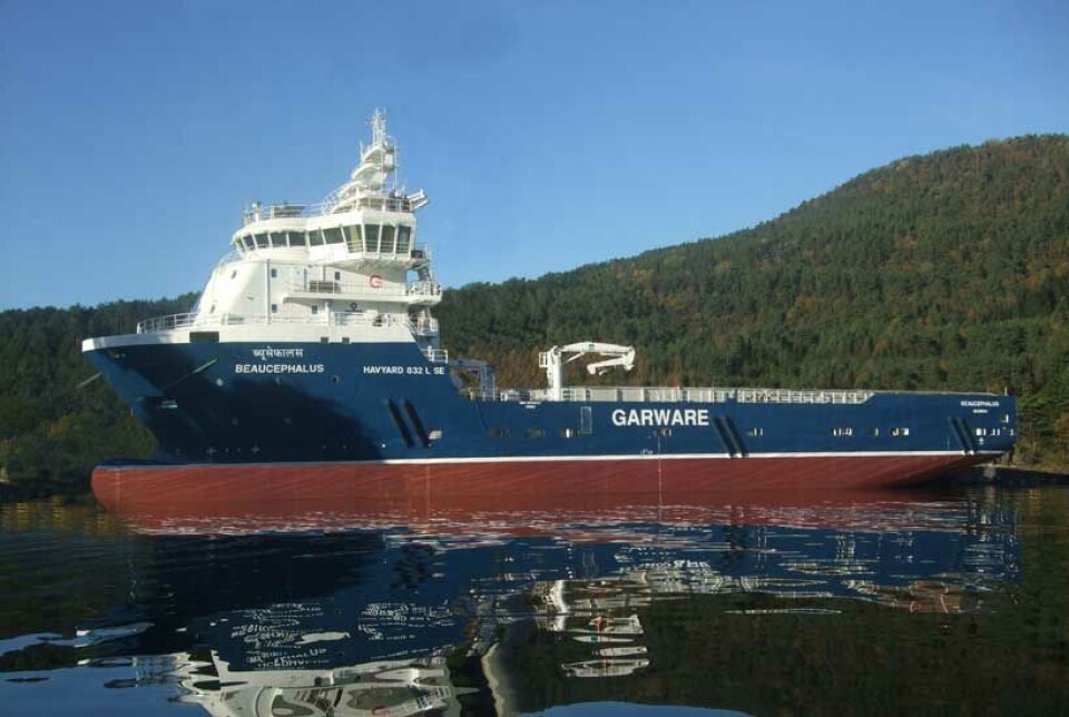 Havyard Group leverte en Havyard 832 L SE PSV til Global Offshore Services B.V.