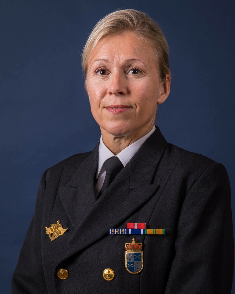 Kommandørkaptein Torill Herland er Kommunikasjonssjef Sjøforsvaret. Foto: Sjøforsvaret
