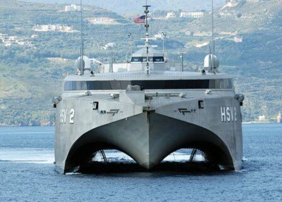 HSV 2 Swift is operated by the US Navy