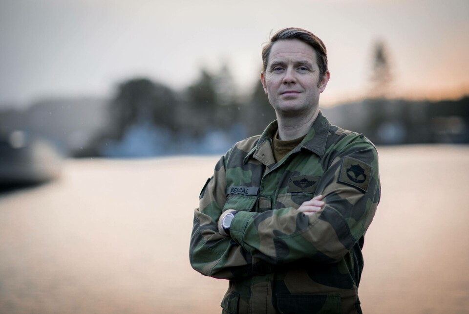 Sjef Minedykkerkommandoen (MDK), orlogskaptein Bengt Berdal Foto: Forsvaret