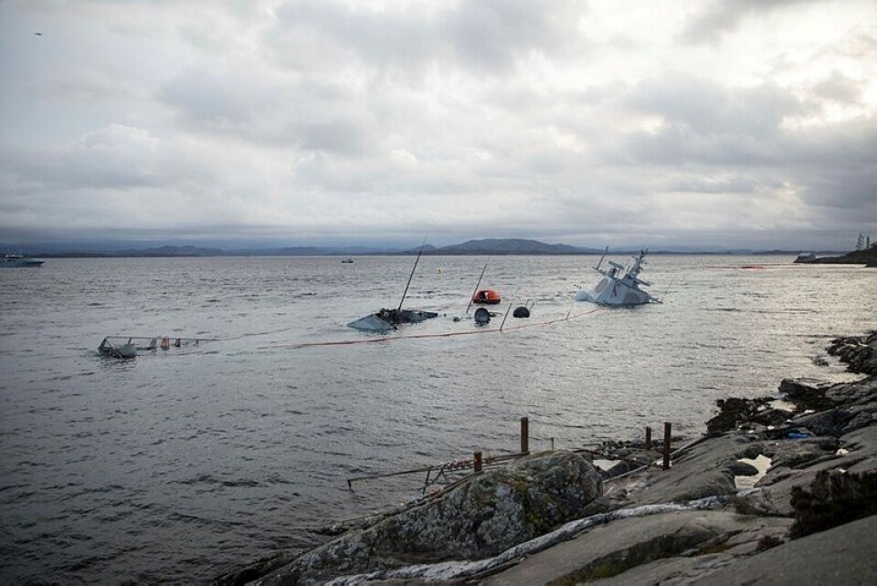 Hevingen av «Helge Ingstad» i gang igjen