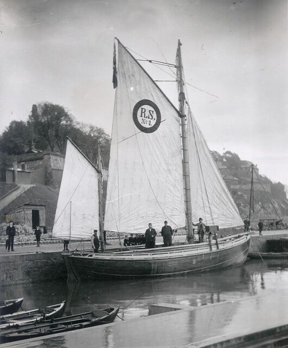 RS 1 «Colin Archer» ved Rådhuskaia Oslo Foto: Redningsselskapet