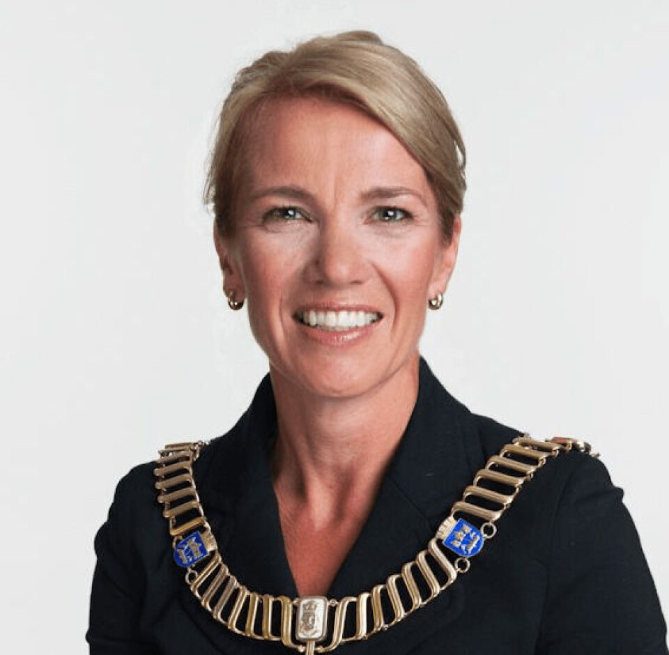 Ordfører i Stavanger, Christine Sagen Helgø, er fornøyd med at Hurtigruten vil ha anløp i byen. Foto: Stavanger Kommune