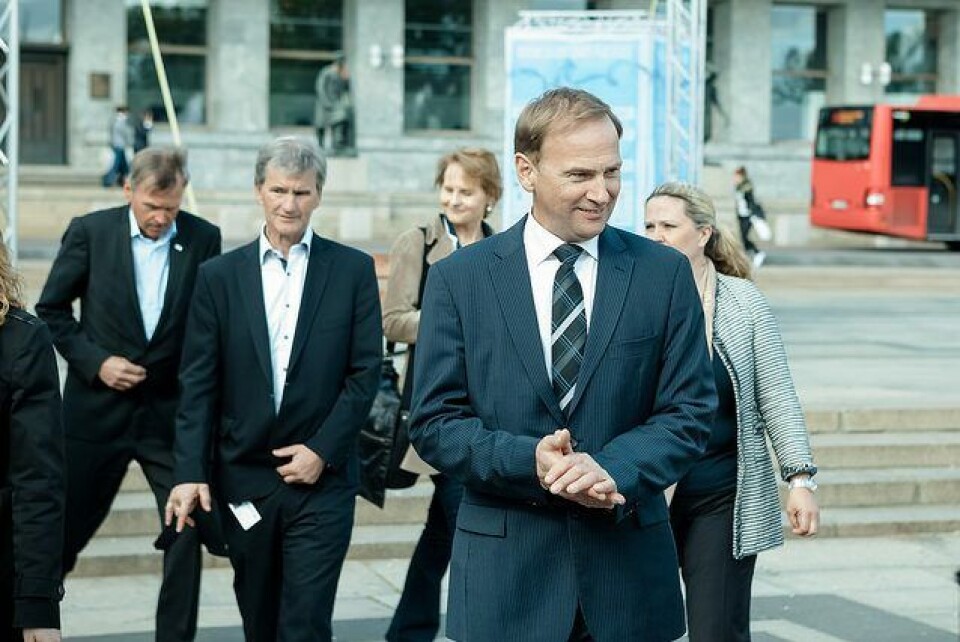Nor-Shipping Director Vidar Pederstad in foreground.