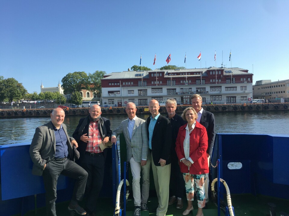 Oslos nye havnedirektør, Ingvar Mathisen kunne vise frem Oslo fra sin beste side til de havnebesøkende. Foto: Oslo havn
