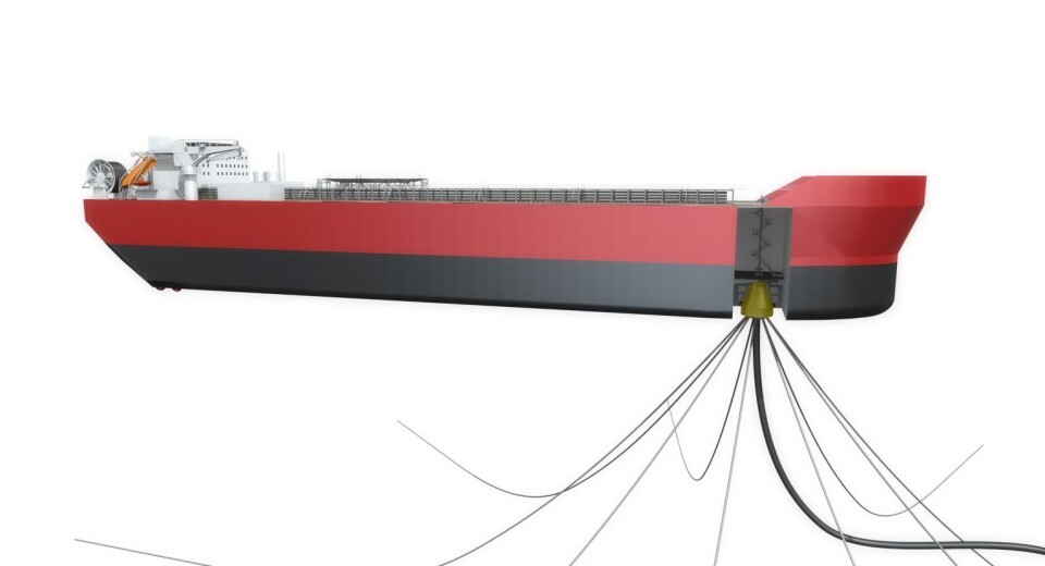 Illustrasjon er en typisk FSO løsning, men fra et annet lignende prosjekt.