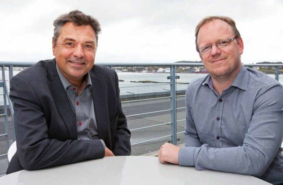 Sjøfartsdirektør Olav Akselsen og Alf Tore Sørheim, avdelingsdirektør beredskap og inspeksjon. Foto: Bente Amandussen.