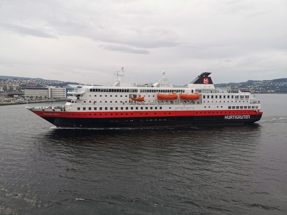 Hurtigruten skal fremover bare seile nord for Bodø. Foto: Gustav-Erik Blaalid