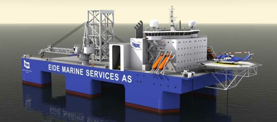 Eide Marine Services AS vant to kontrakter på nyutviklet fartøy