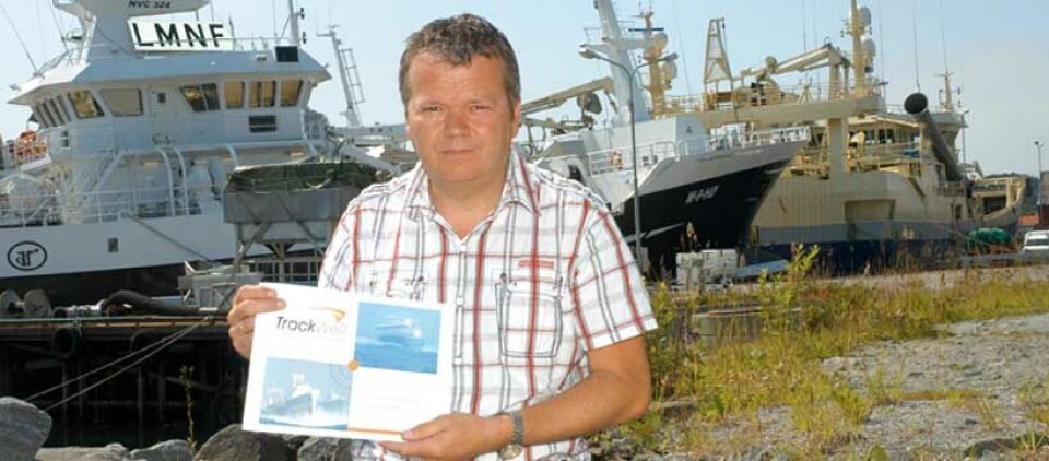 Hallgeir Frøystadvåg ser føre seg ein stor marknad for Metiz Catchlog si elektroniske fangstdagbok bygt på erfaringar frå fleire års bruk på Island. Foto: Jann Flatval, Vestlandsnytt