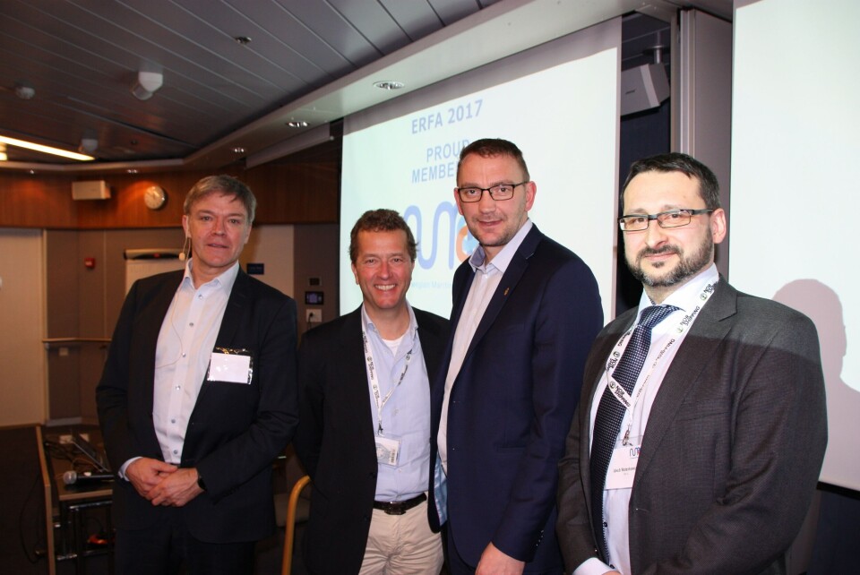 Skapte engasjement: Fra v. Frode Stang, Erlend Prytz, Roy Angvik og Jakub Walenkiewicz.