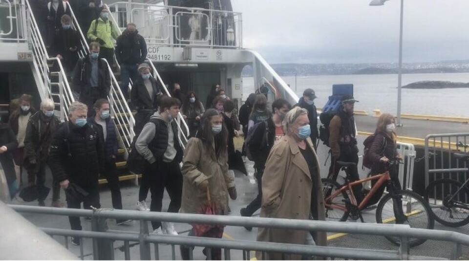 Passasjertrafikken har begynt å ta seg opp igjen på Nesoddbåtene. Foto: Sigbjørn Larsen.