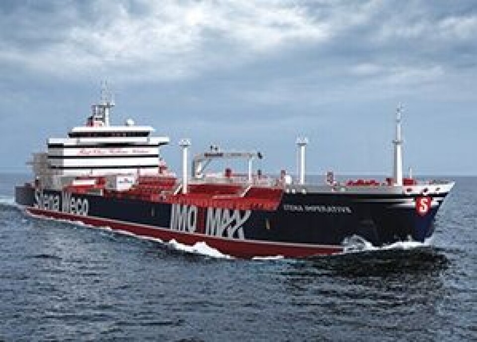 M/T 'Stena Imperative' i karakteristisk design og farger.