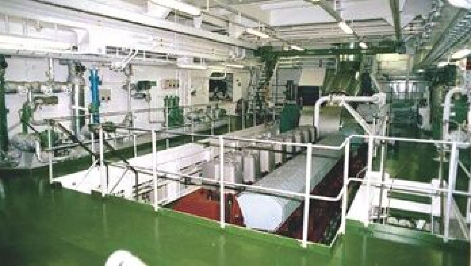 3D viewer og virkeligheten for selvlossende bulk carrier. Foto:Marcon A/S