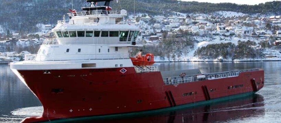 “Seabed Viking” inn Eidsvågen nordom Bergen sentrum. Foto:Skipsrevyen