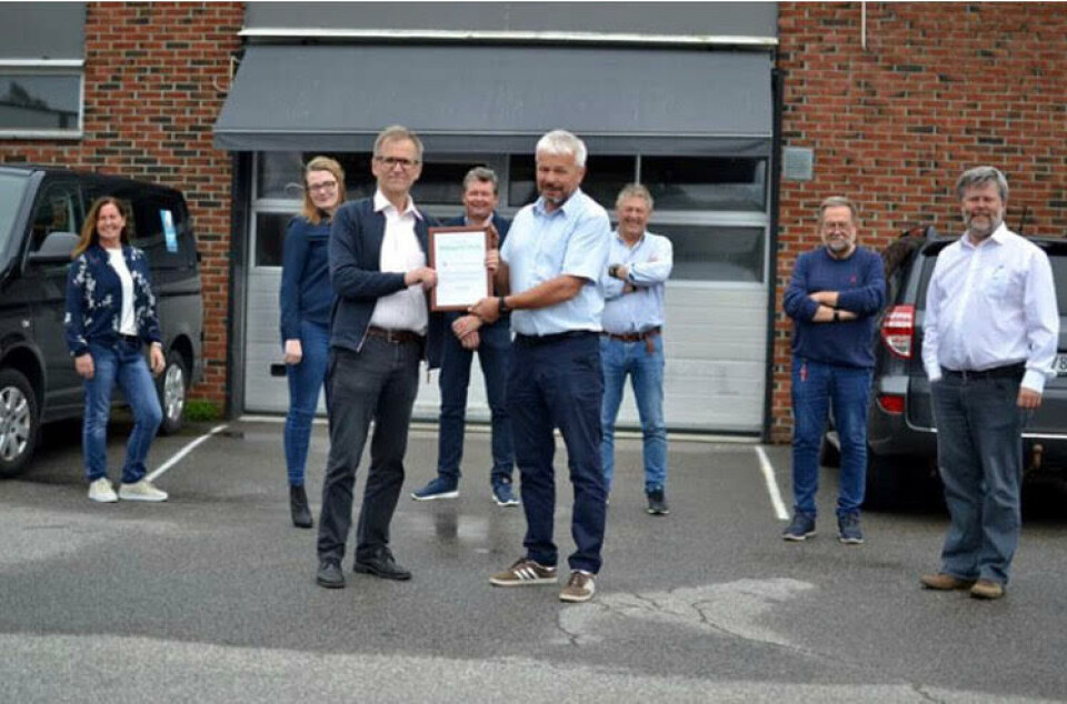 - Veldig hyggelig å få en pris av dette slaget, sier administrerende direktør i RPR Technologies, Tom Arne Baann til Skipsrevyen. Foto: Venstre.