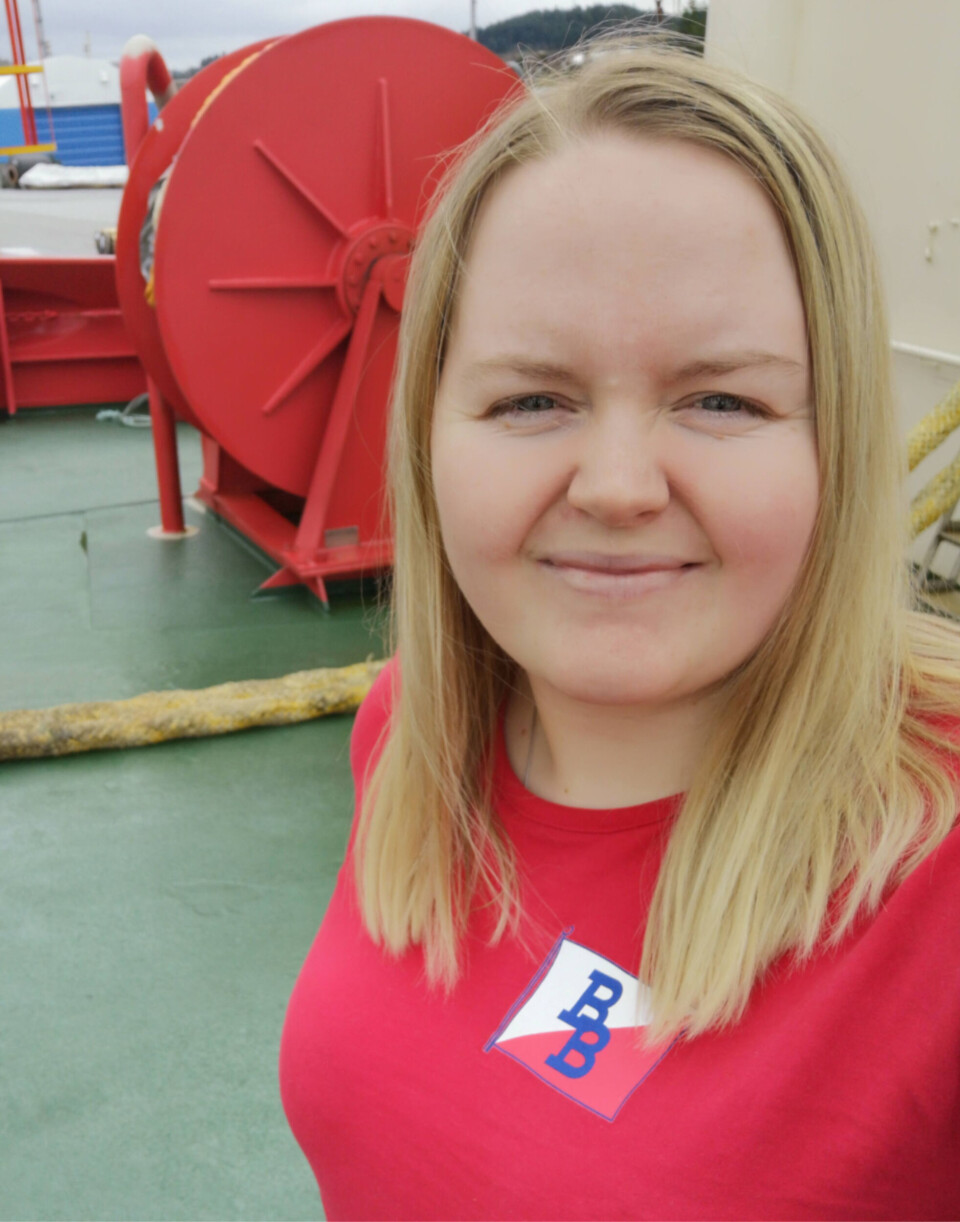 - Jeg har alltid vært interessert i det maritime og det å være ved sjøen, sier Jeanett Rotset Farstad, som er dekkskadett i Buksér og Berging.