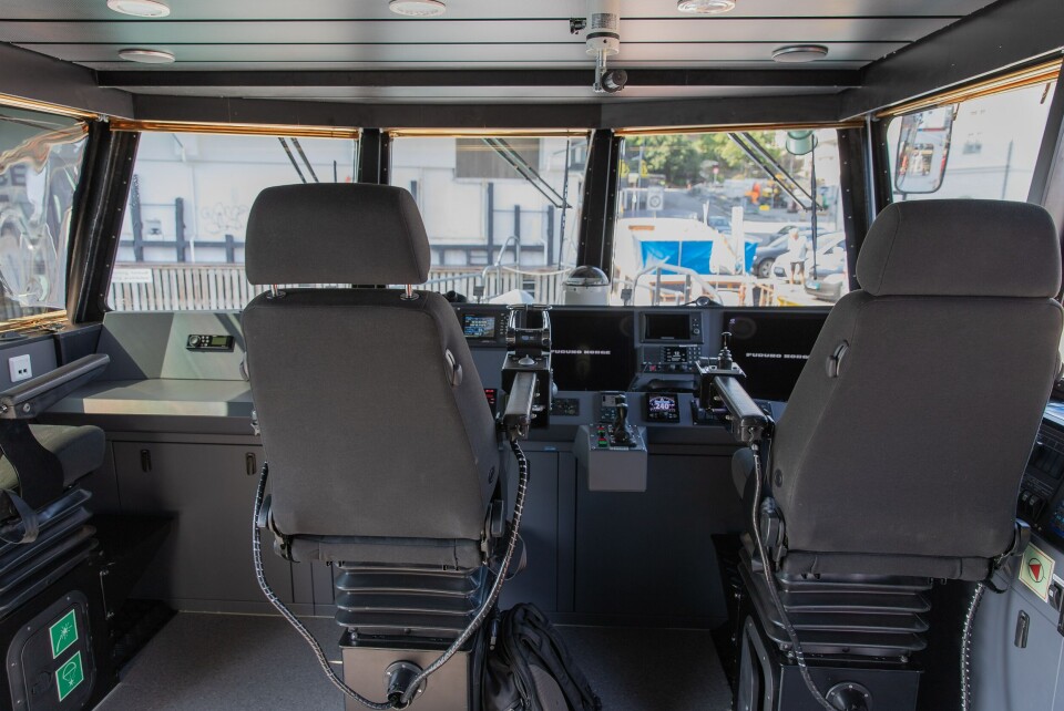Fra styrhuset til «Eir». Foto: Vegard Oen Hatten/Fiskeridirektoratet.