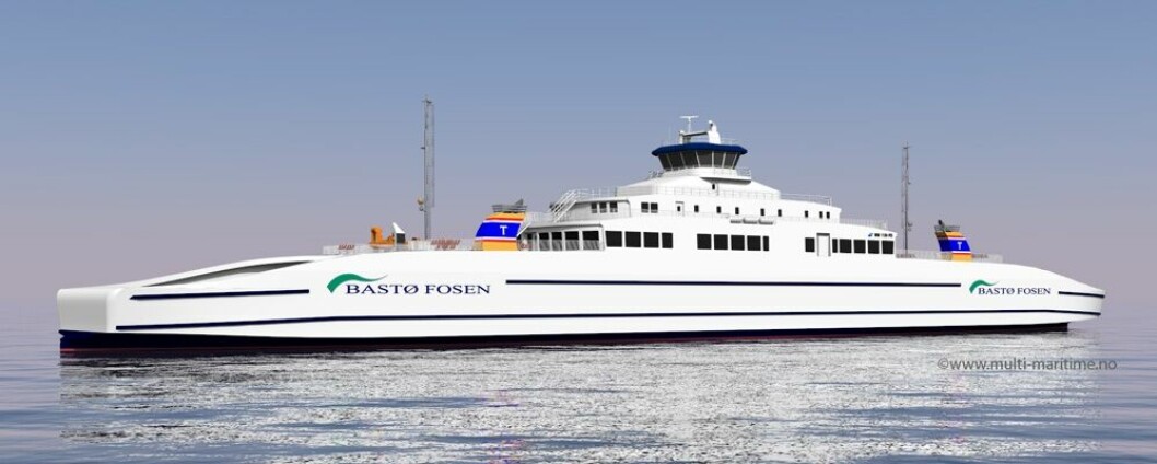 Bastø Fosen MM139FD-design. Foto: Multi Maritime
