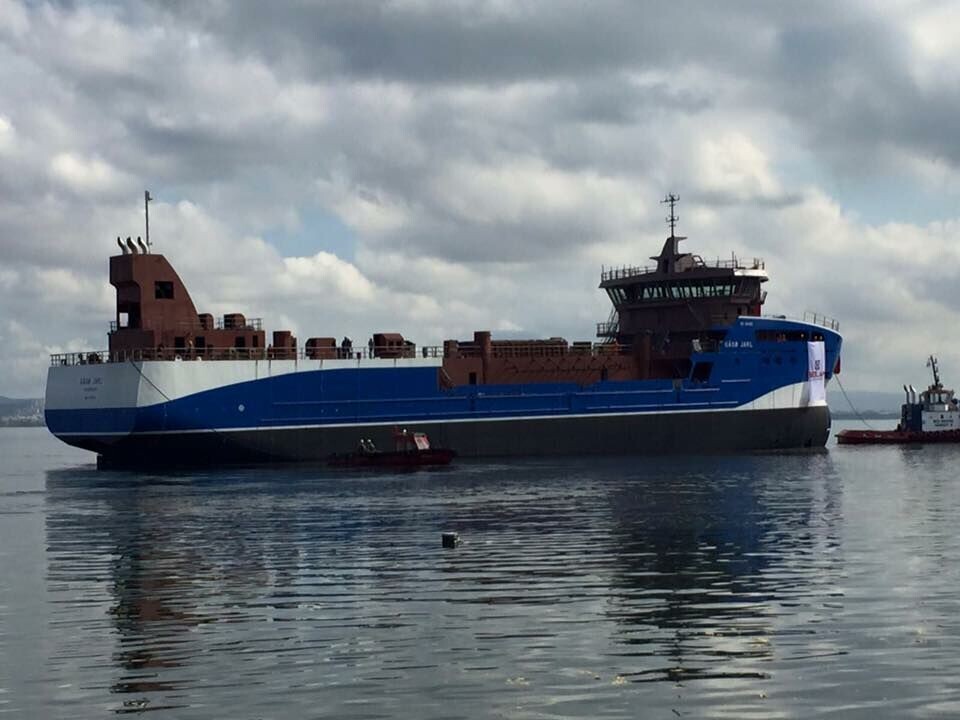 «Gåsø Jarl» før skroget forlot Tyrkia. Foto: Fiskerstrand