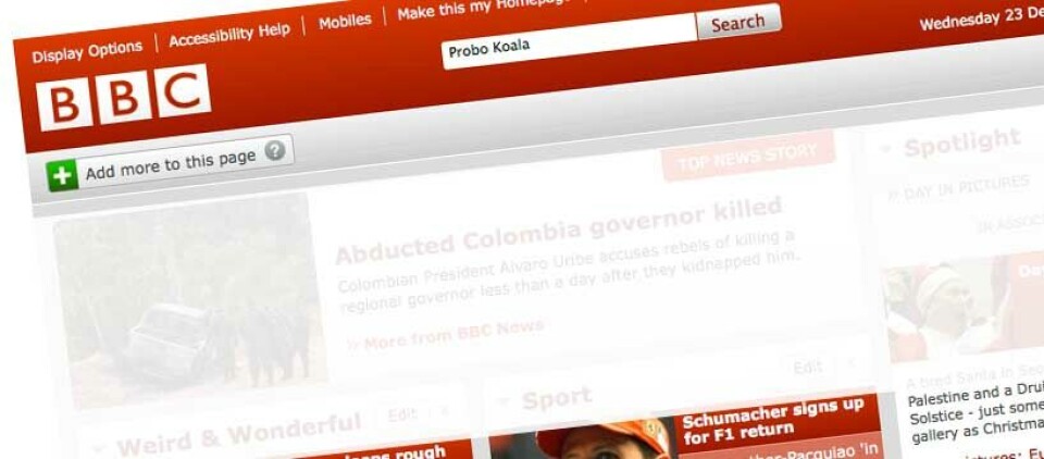 BBC apologises over Probo Koala claim
