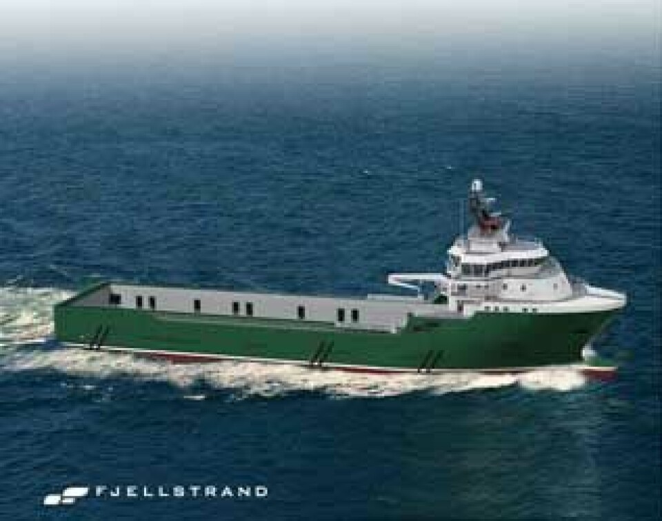 Fjellstrand AS bygger nytt supplyfart??y (PSV).