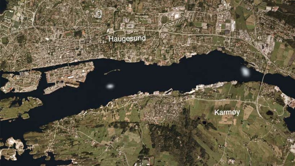 Fjerner utsatte grunner i Karmsundet