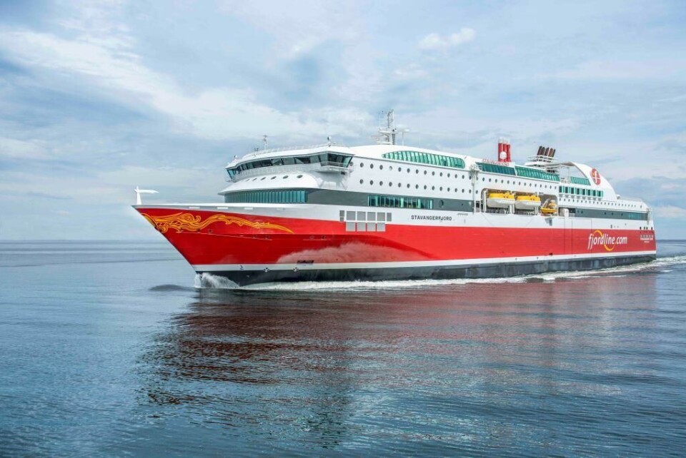 Fjord Lines MS ”Stavangerfjord” er hedret. (Foto: Espen Gees)