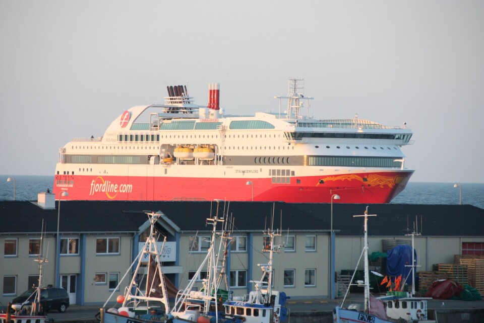 Stavangerfjord på innseiling til Hirtshals. Foto Skipsrevyen