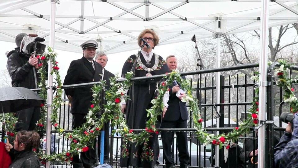 Fjord Lines nye “Bergensfjord” døpt i Bergen (video)