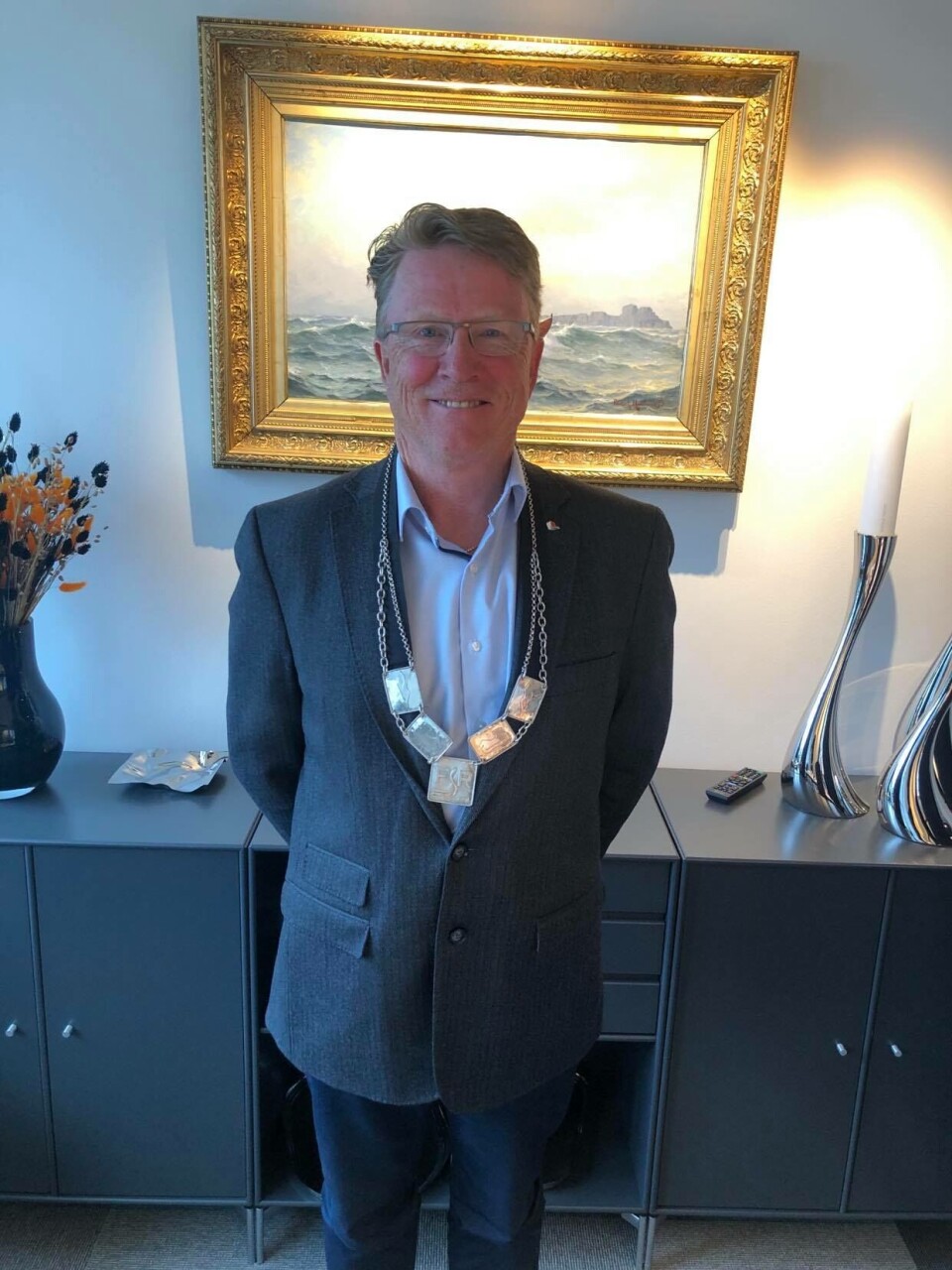 Oskar Grimestad fikkfornyet tillit som styreleder. Foto: Kystrederiene