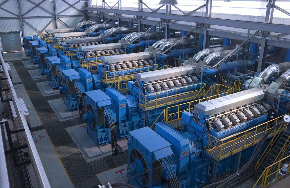 Rolls-Royce datterselskap Bergen Engines skal levere to kraftstasjoner til Bangladesh. Bildet viser en av de eksisterende stasjonene i Bangladesh/ Chittagong. Foto: Rolls -Royce