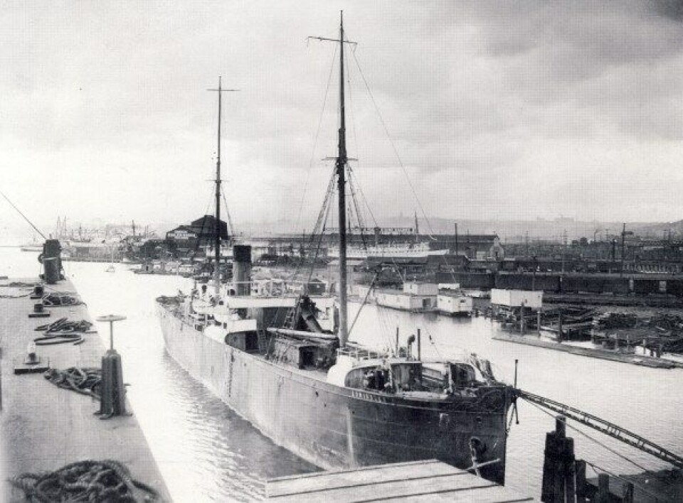 'Admiralen' i Seattle i 1912 Foto med tillatelse fra Hvalfangstmuseets fotoarkiv