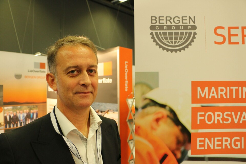 Asbjørn Grini er sjef for Energi og Industri - avdelingen i Bergen Group Services. Foto: Vibeke Blich