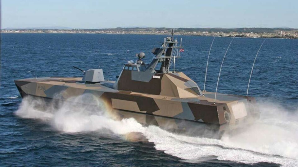 oto av en av korvettene i Skjold-klassen (Foto Magne Åhjem, Sjøforsvaret)
