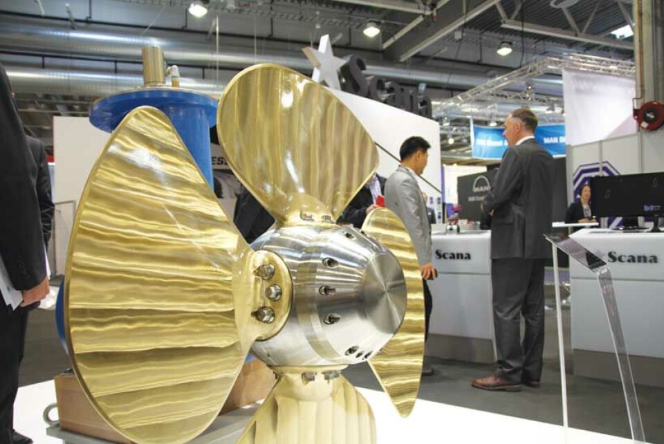 Scana presenterte sitt spekter innen bl.a. gear og propellere.