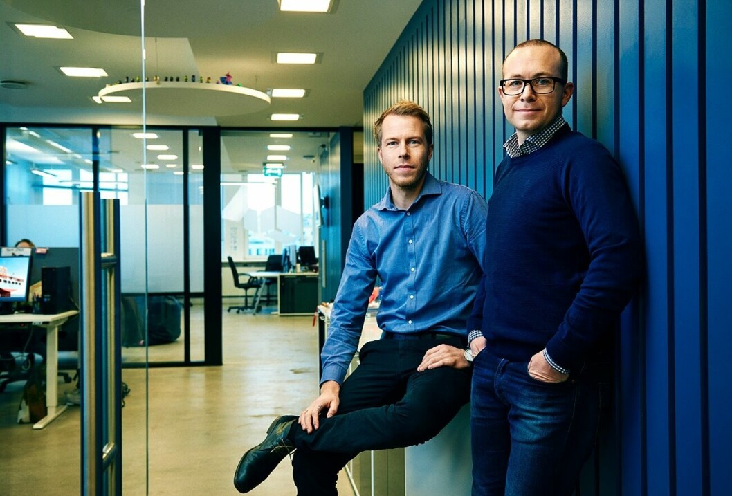 F.v. Patrik Berglund, administrerende direktør og med-grunnlegger Thomas Sørbø, utviklingssjef og med-grunnlegger  Foto: Xeneta