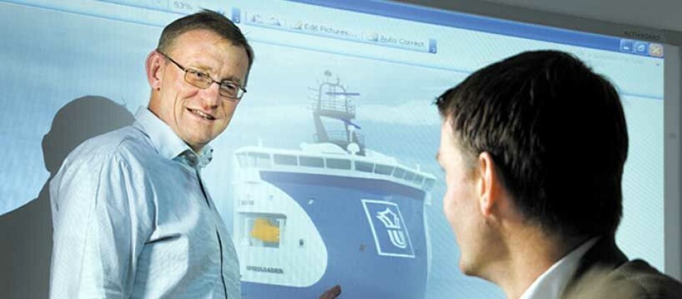 Viseadm.dir. Per Olaf Brett i Ulstein International tror Ulstein kan løse utfordringene i nærskipssegmentet ved å tilby mer funksjonelle og kostnadseffektive designløsninger. Foto: Tony Hall