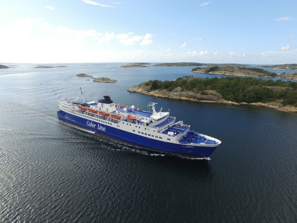 Det oppsto brann i maskinrommet på MS «Bohus» fredag morgen. Foto: Color LIne