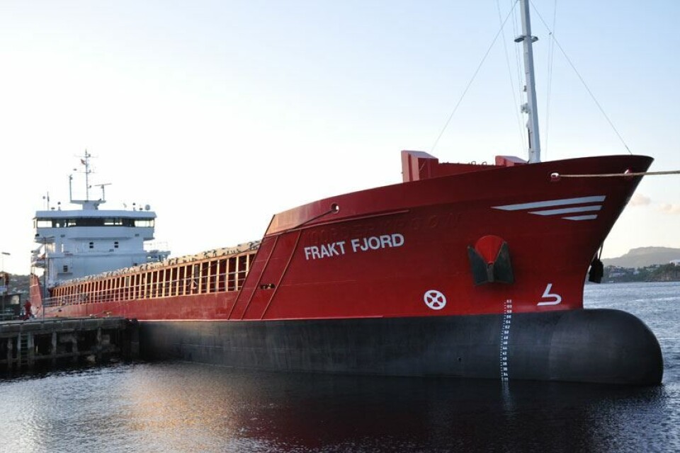 Frakt Fjord ved kai.