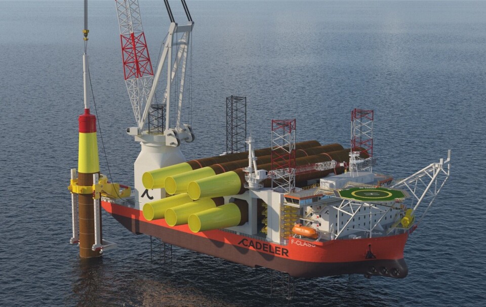 Cadeler investerer 3,3 milliarder i nytt skip