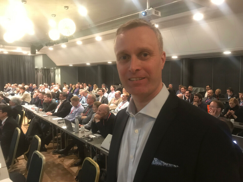 - Hybridiserte kranmotorer sparte 27 prosent energi, sier COO i Grieg Star Management Jan Øivind Svardal til Skipsrevyen. Foto: Sigbjørn Larsen.