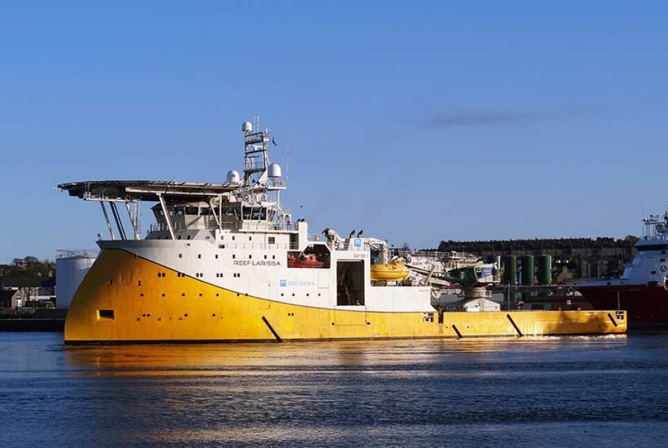 "Reef Larissa" vil bli benyttet i oppdraget.